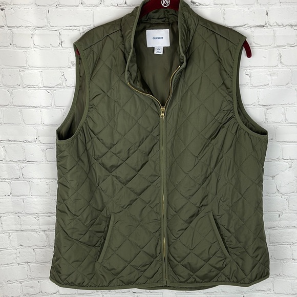 Old Navy Jackets & Blazers - Old Navy Quilted Green Vest Size 1X